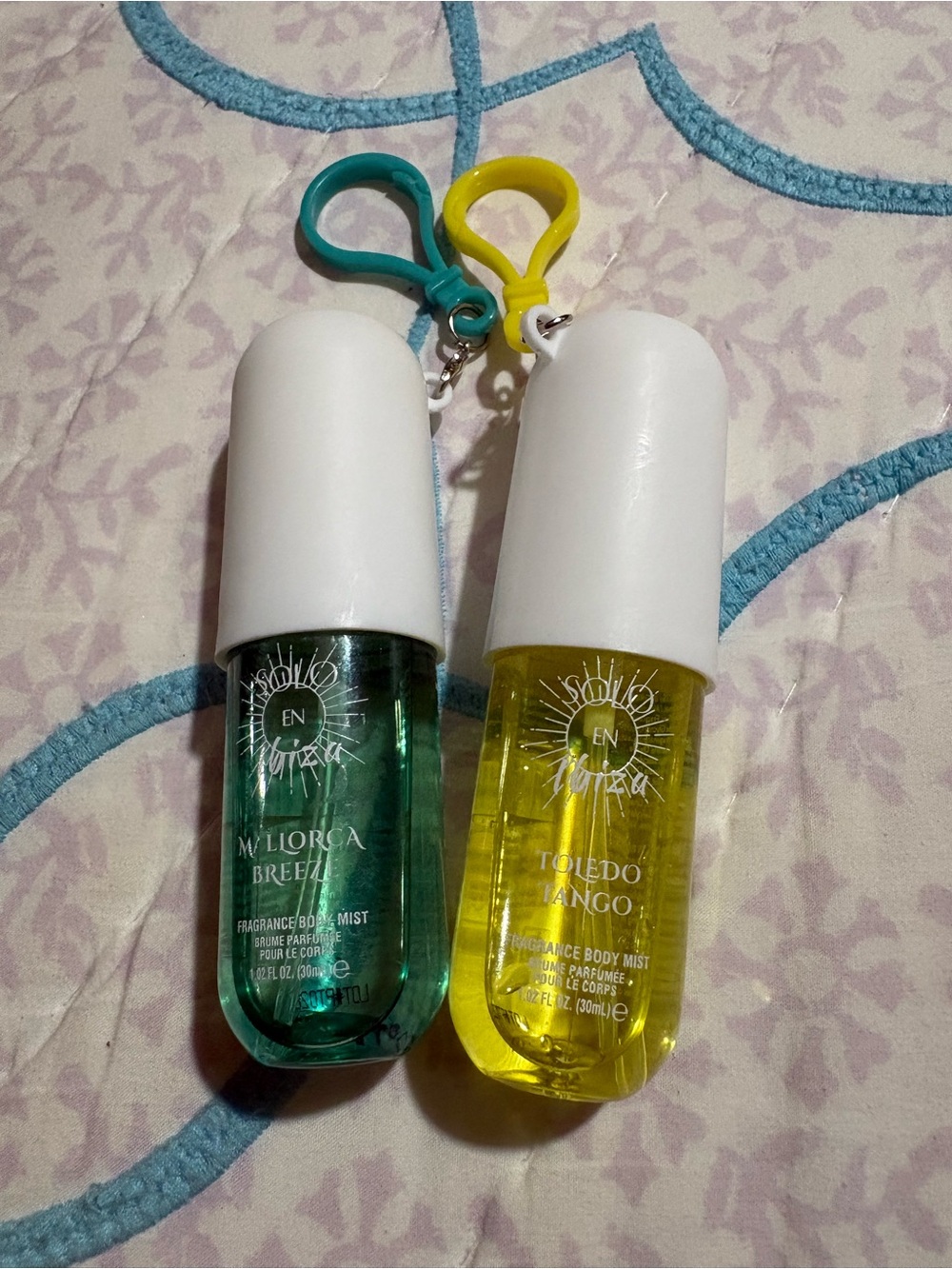 Mallorca Breeze & Toledo Tango Fragrance Body Mist Duo - Green & Yellow